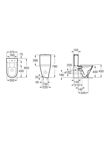 Roca Gap Round Λεκάνη Δαπέδου με...