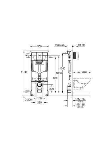 Grohe Rapid SL Εντοιχιζόμενο Καζανάκι...