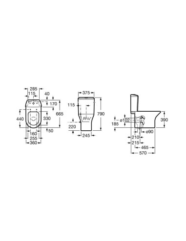 Roca Nexo Λεκάνη Δαπέδου με Καζανάκι... Roca Nexo Λεκάνη Δαπέδου με Καζανάκι...