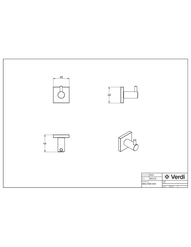 Verdi Delta Άγκιστρο Μπάνιου Μονό...