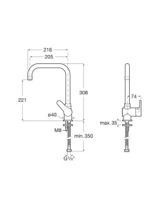 Roca Ψηλή Μπαταρία Κουζίνας... 2