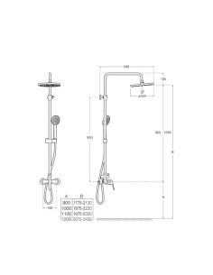 Roca L20 Στήλη Ντουζ με... 2