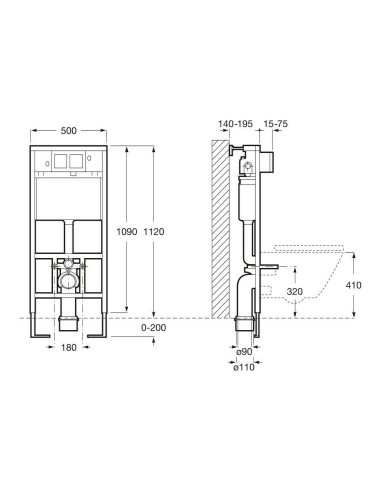 Roca Duplo Εντοιχιζόμενο Καζανάκι...