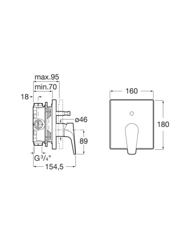 Roca Atlas Εντοιχισμένη Αναμεικτική...