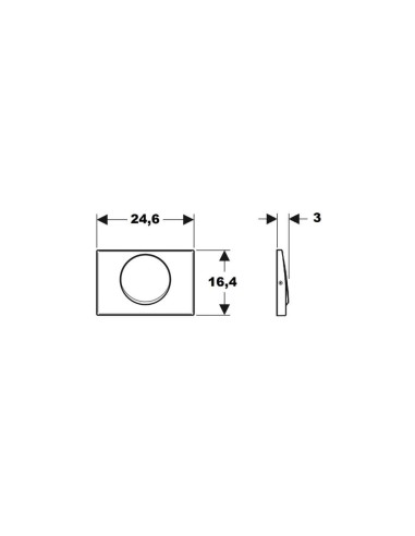 Geberit Delta 15 Πλακέτα για...