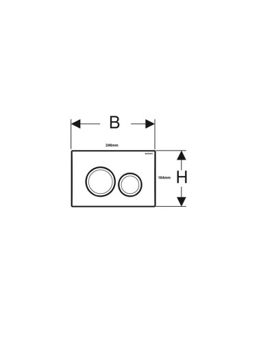 Geberit Delta 20 Πλακέτα...