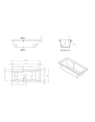 Acrilan Zeta Μπανιέρα Ακρυλική...